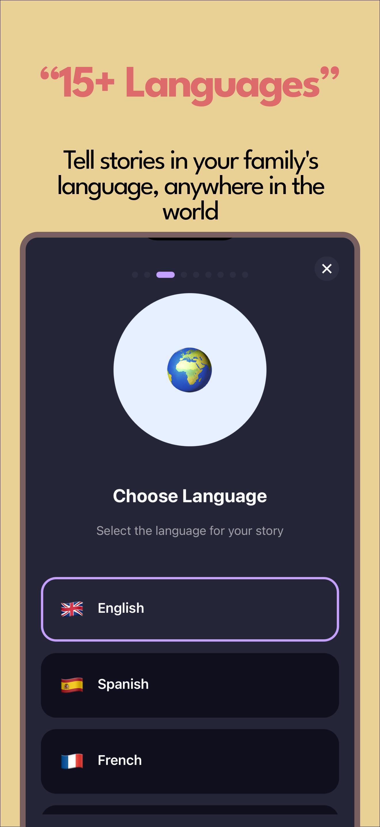 15+ Languages